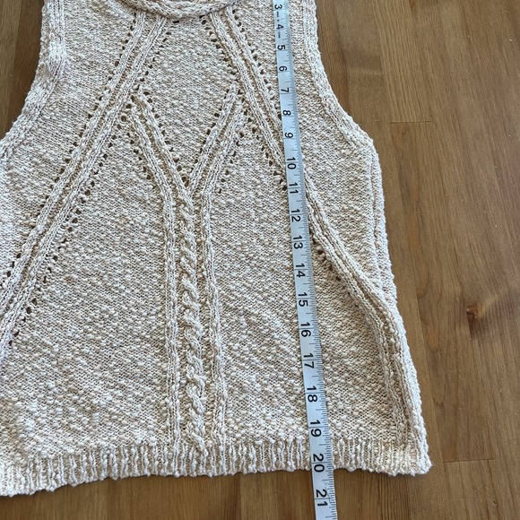 Sessun Women's Knit Tank Top Size L (Fits like Small) Peachy Boho Quiet Luxury - Picture 12 of 12